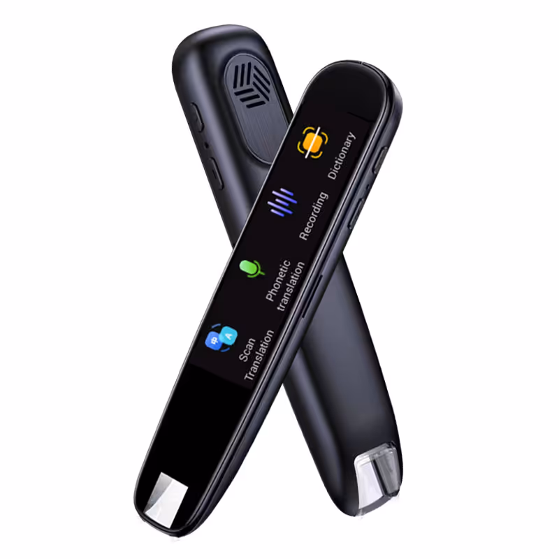 Coralcobalt magical home gadgets collection background featuring translation pen and luminous accessories